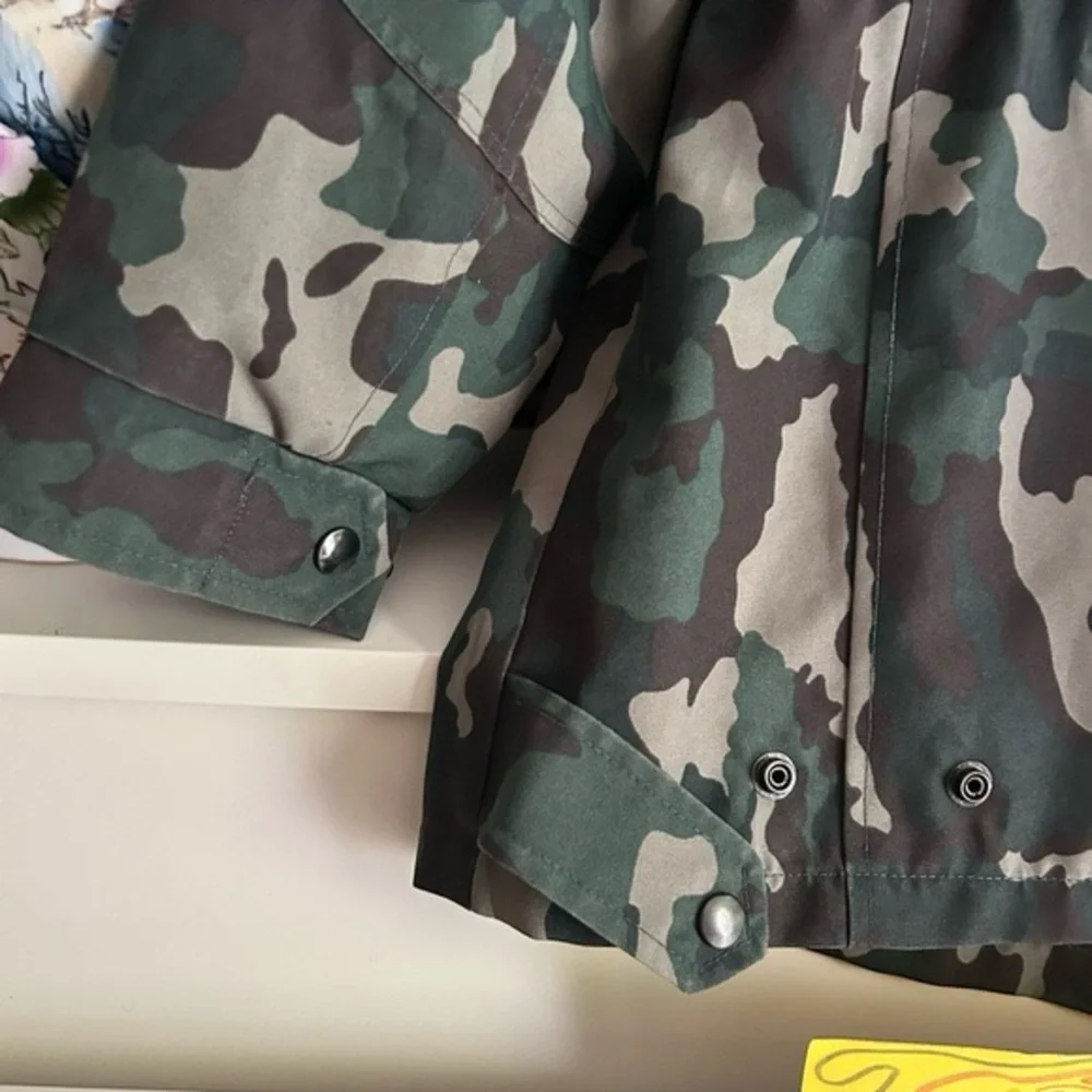 Vintage Camouflage Military Field Jacket 42R XL - Picture 10 of 16